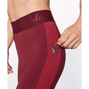 Lululemon | Box It Out Tight Deep Rouge / Oxblood Size 8